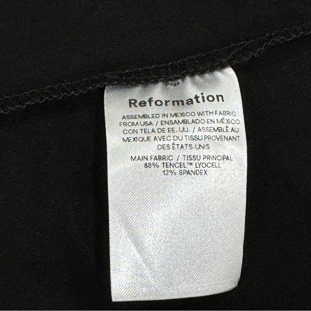 Reformation Adalynn Knit Two Piece Set in Black - Size  - Medium - Picture 8 of 11